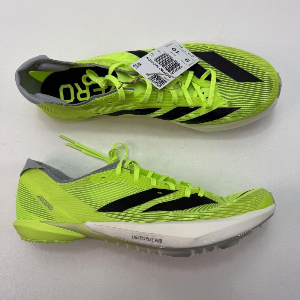 Adidas Adizero Ambition Shoes Mens Size 9 Yellow Black Track Spikes IH5798 New